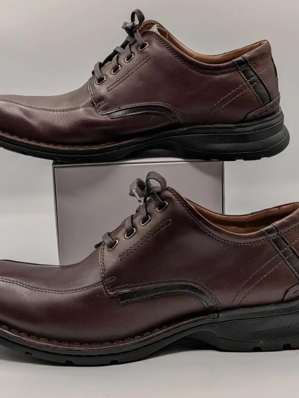 Bostonian Size 11M Chestnut Leather Narrate Walk Oxford Lace Up Dress Shoes